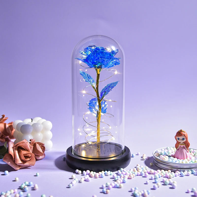 Beauty and the Beast Galaxy Rose – LED Flower Gift for Women