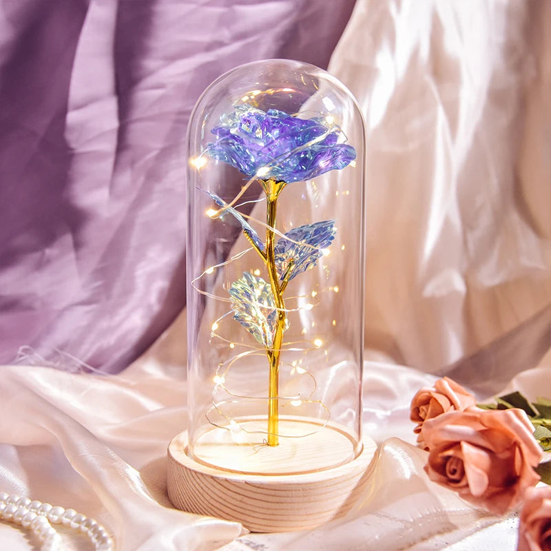 Beauty and the Beast Galaxy Rose – LED Flower Gift for Women