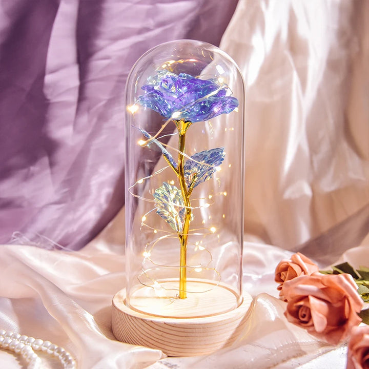 Beauty and the Beast Galaxy Rose – LED Flower Gift for Women