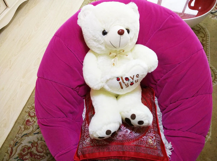 Love Heart Holding Teddy Bear Plush Toy – Lovers & Kids