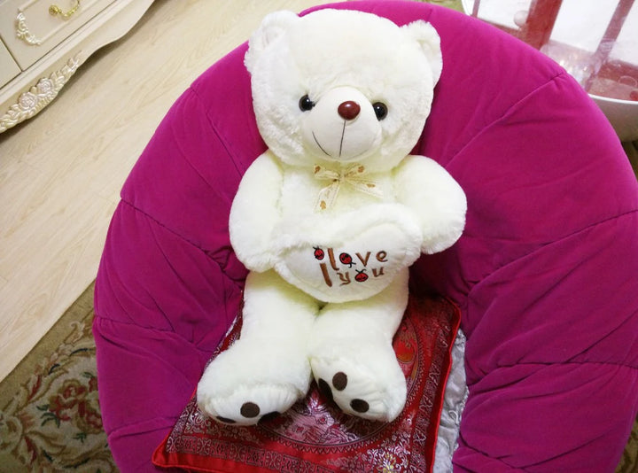 Love Heart Holding Teddy Bear Plush Toy – Lovers & Kids