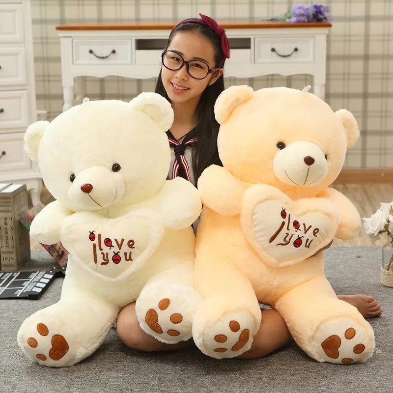 50cm I Love You Teddy Bear – Plush Doll Holding LOVE Heart