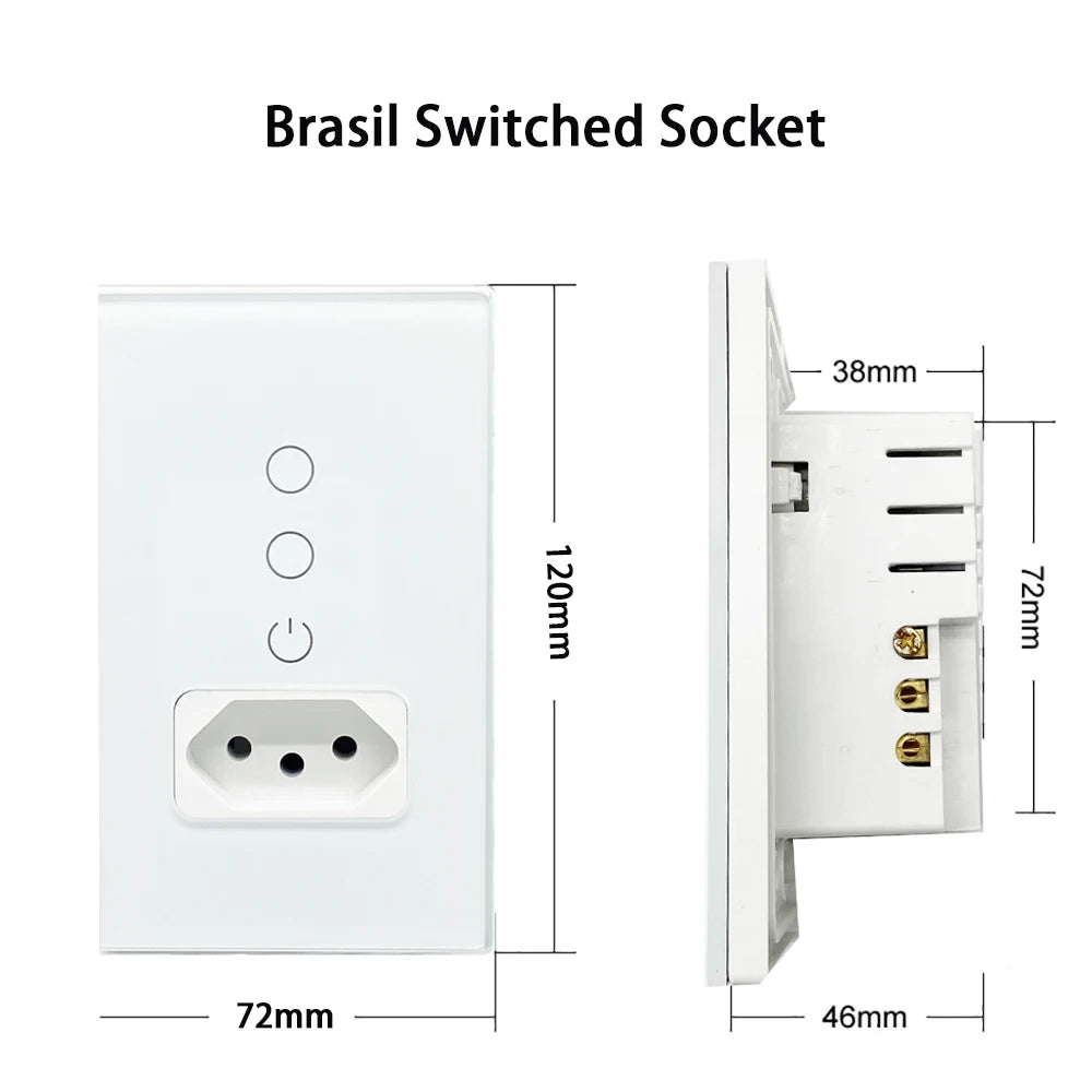 WiFi Smart Tuya Brazil Light Switch & Outlet – Alexa/Google Home