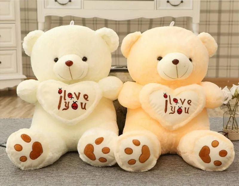 50cm I Love You Teddy Bear – Plush Doll Holding LOVE Heart