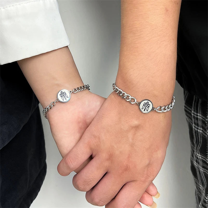 2PCS Ukraine Map Heart Couple Bracelets – Friendship Jewelry