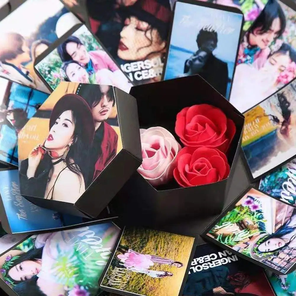 DIY Explosion Photo Album Box – Anniversary & Valentine's Gift