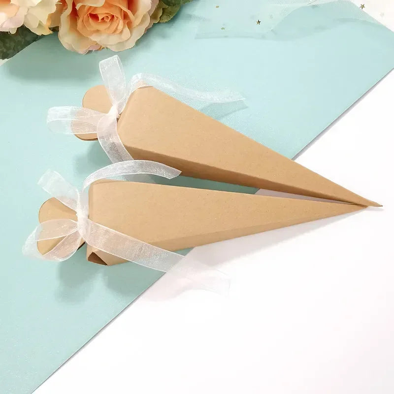 Ice Cream Cone Candy Box – Wedding & Party Favor (20/50/100pcs)