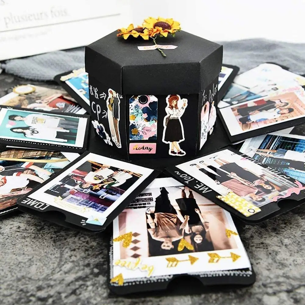 DIY Explosion Photo Album Box – Anniversary & Valentine's Gift