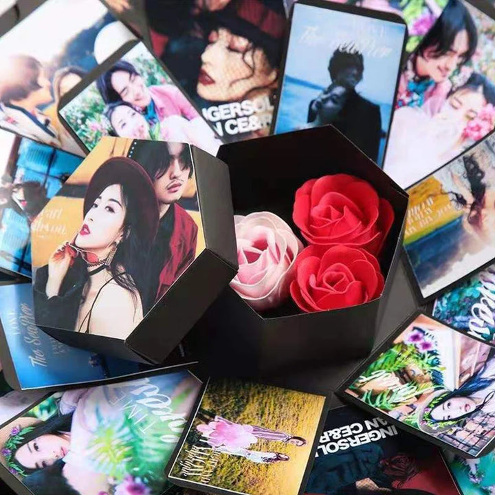 DIY Explosion Photo Album Box – Anniversary & Valentine's Gift