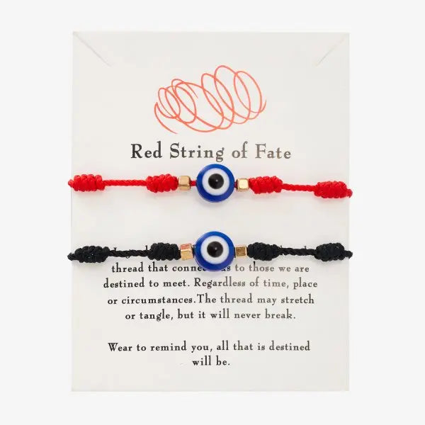 Lucky Red Heart Bracelets – Adjustable Couple Jewelry