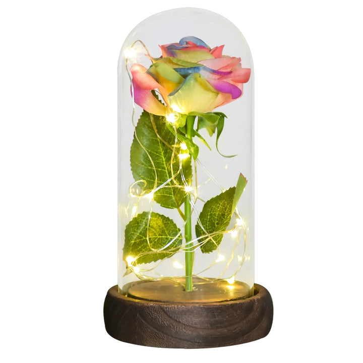 Beauty and the Beast Galaxy Rose – LED Flower Gift for Women