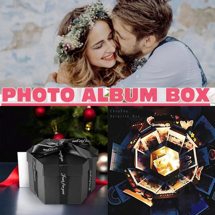 DIY Explosion Photo Album Box – Anniversary & Valentine's Gift