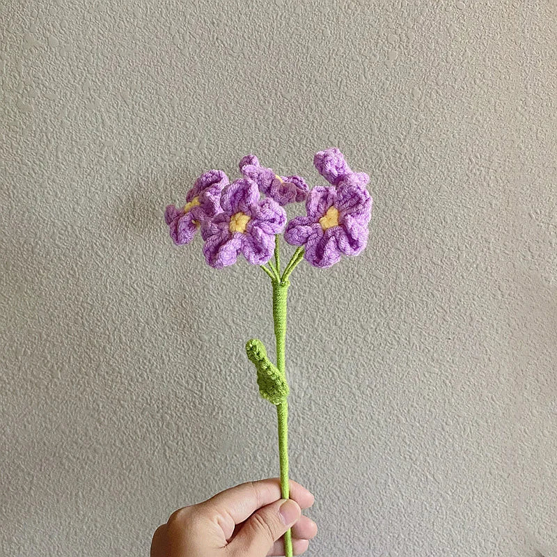 Crochet Forget-Me-Not Flower Bouquet – Handmade Decoration