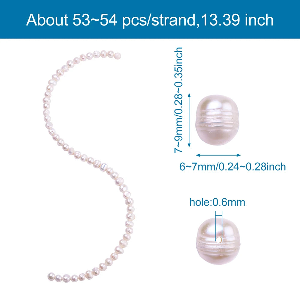 Grade A Natural Freshwater Pearl Bead Strand – DIY Jewelry