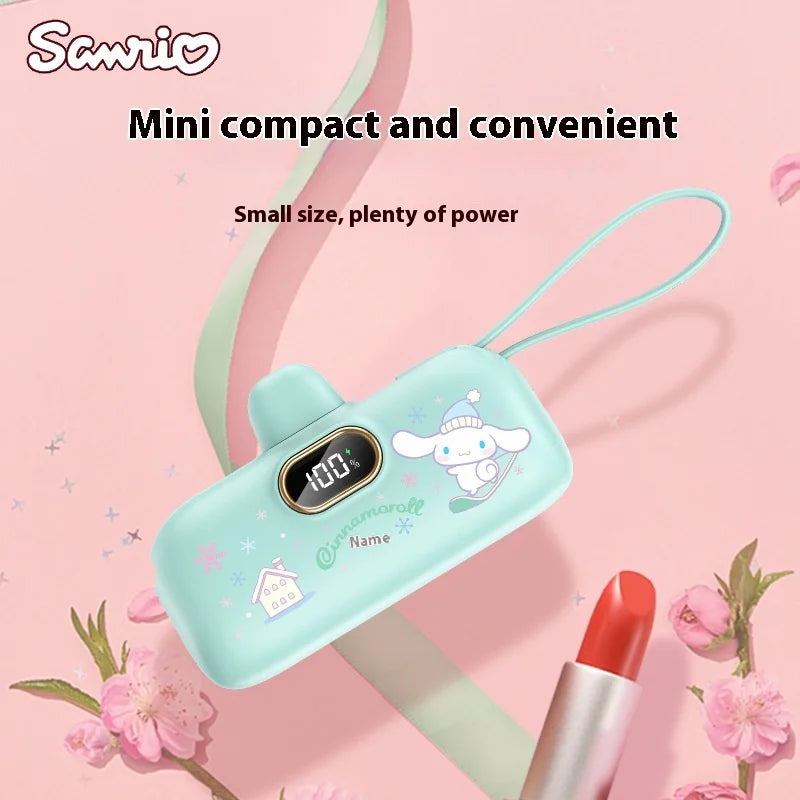 Sanrio Wireless Power Bank – Mini Capsule, Fast Charging