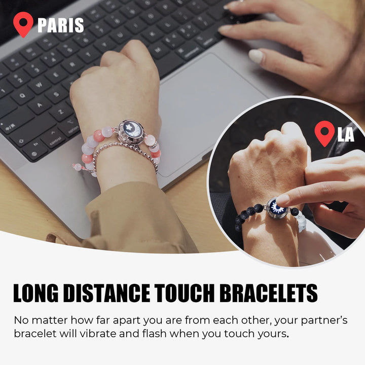 TOTWOO Long Distance Touch Bracelet – Bluetooth Couples Jewelry