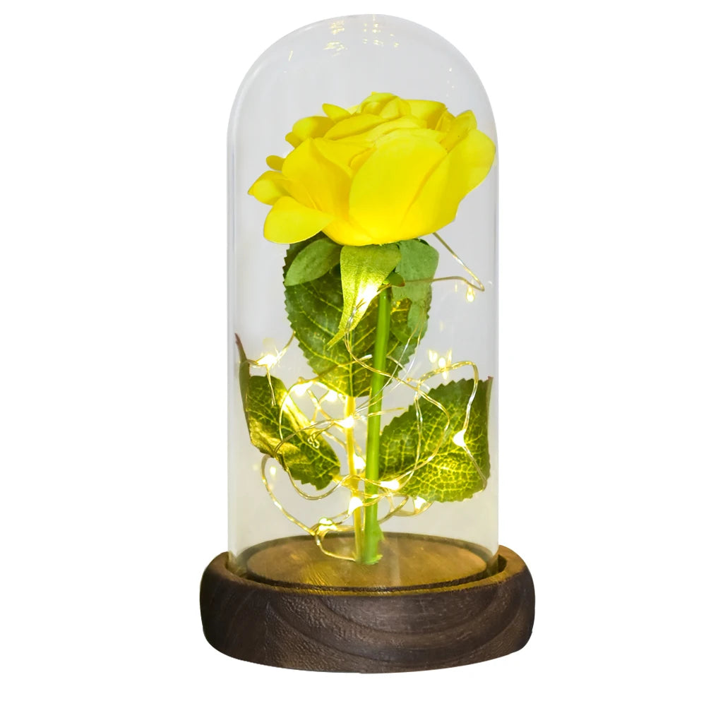 Beauty and the Beast Galaxy Rose – LED Flower Gift for Women