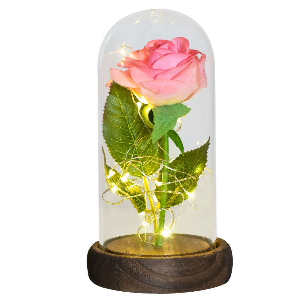 Beauty and the Beast Galaxy Rose – LED Flower Gift for Women