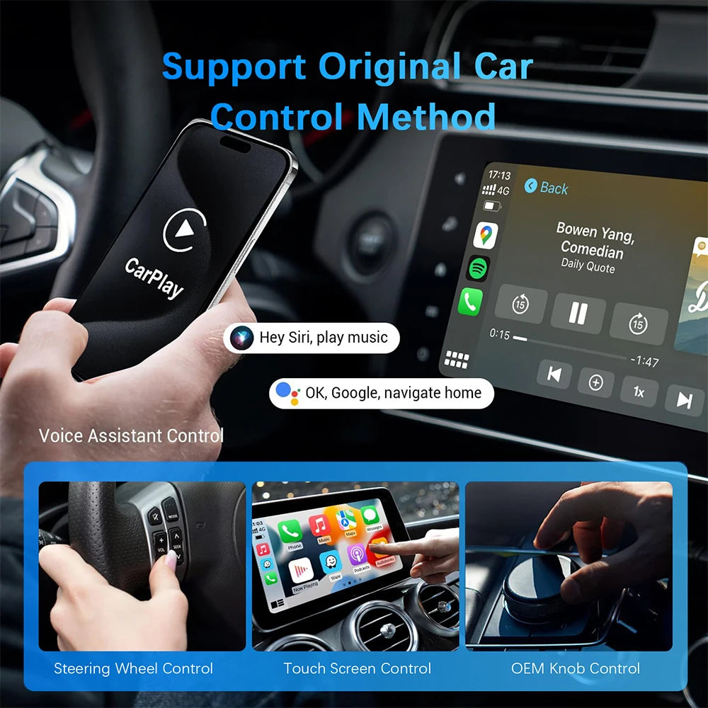 LEXXSON Mini Wireless CarPlay Adapter – Plug & Play