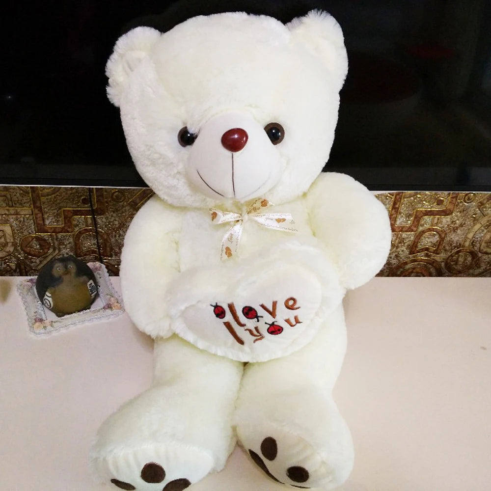 Love Heart Holding Teddy Bear Plush Toy – Lovers & Kids