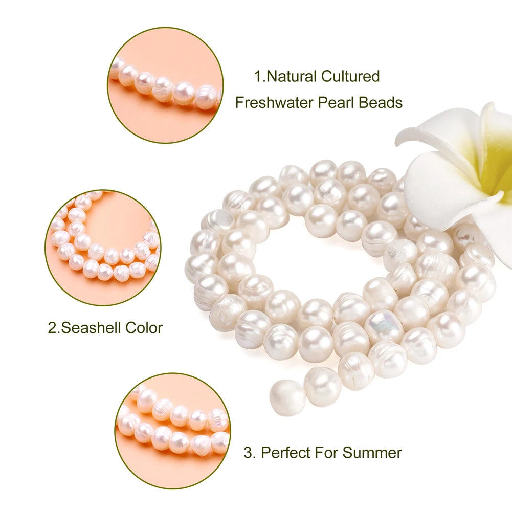 Grade A Natural Freshwater Pearl Bead Strand – DIY Jewelry