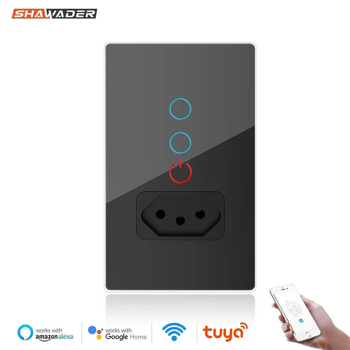 WiFi Smart Tuya Brazil Light Switch & Outlet – Alexa/Google Home