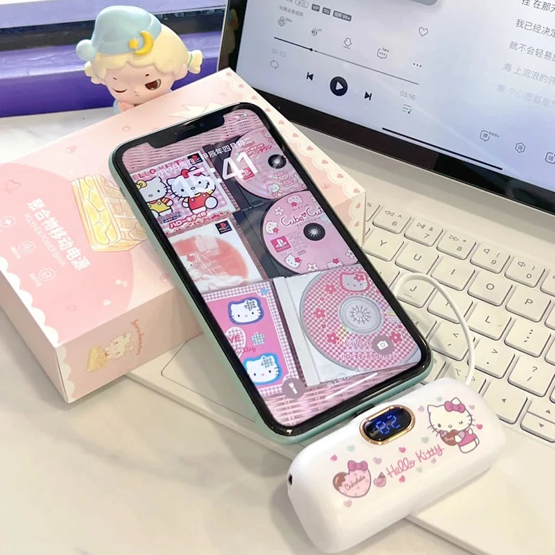 Sanrio Wireless Power Bank – Mini Capsule, Fast Charging