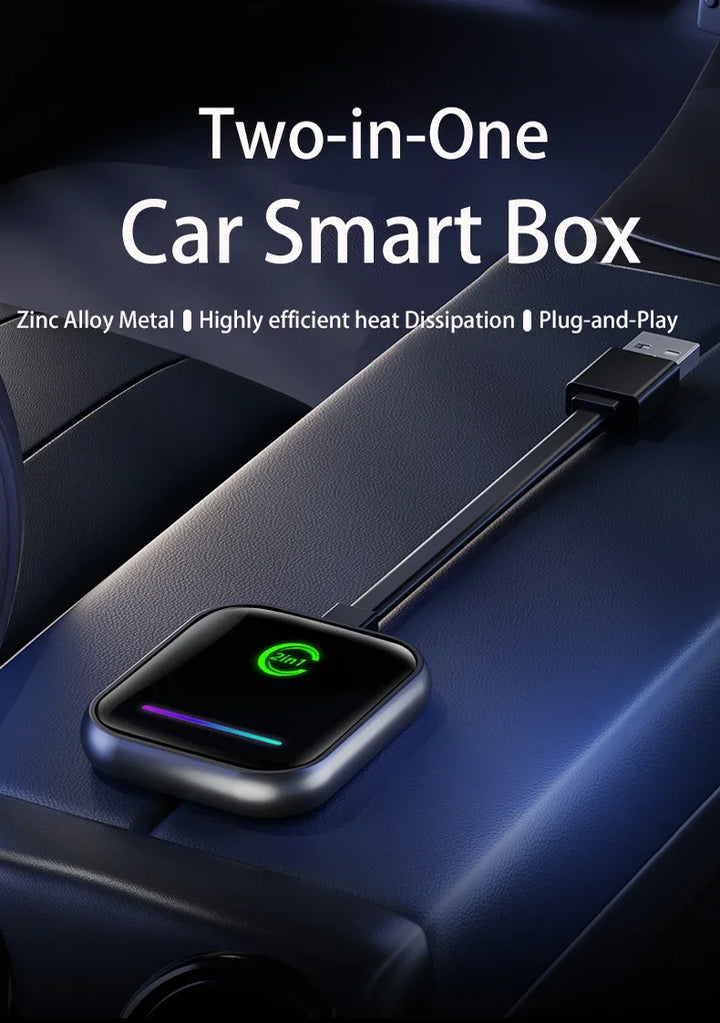 Wireless CarPlay & Android Auto Adapter – Plug & Play