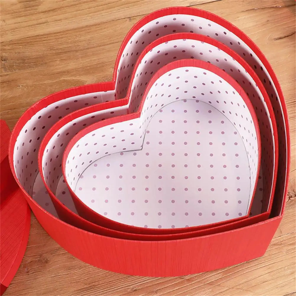 Heart Shape Gift Box with Red Bow – Wedding & Holiday Packaging