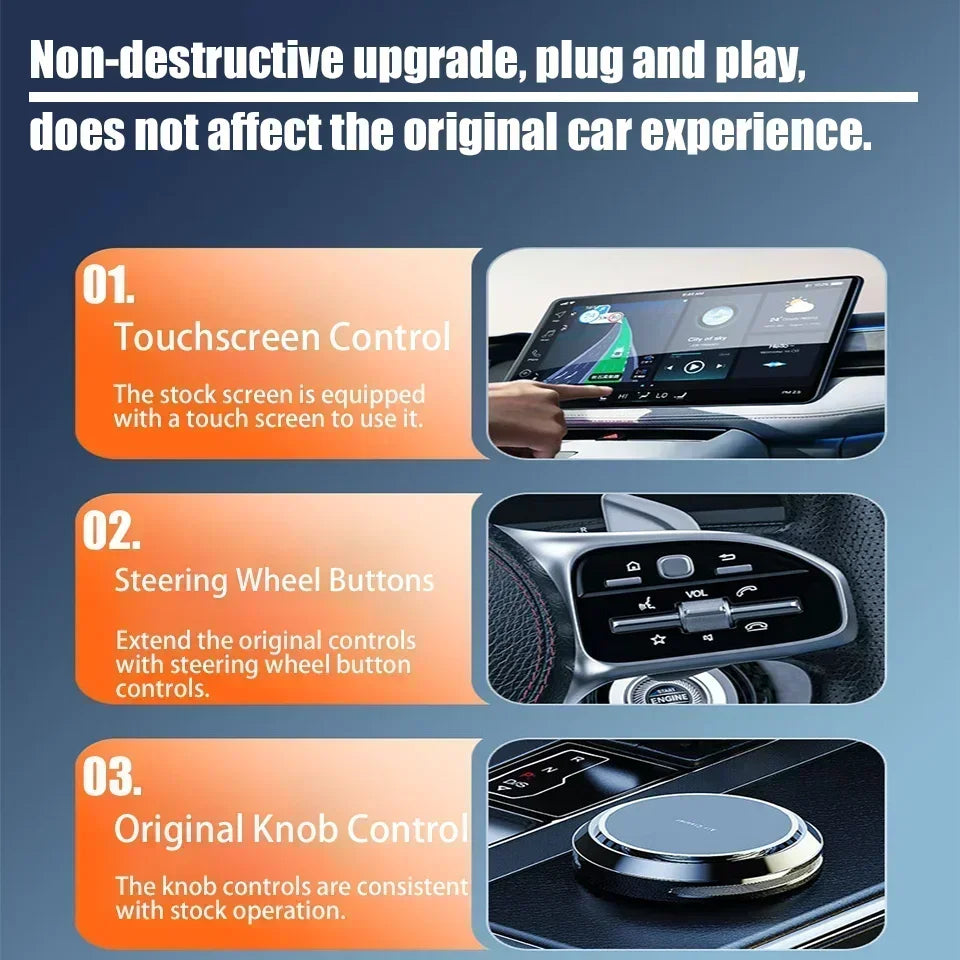 Wireless CarPlay & Android Auto Adapter – Plug & Play