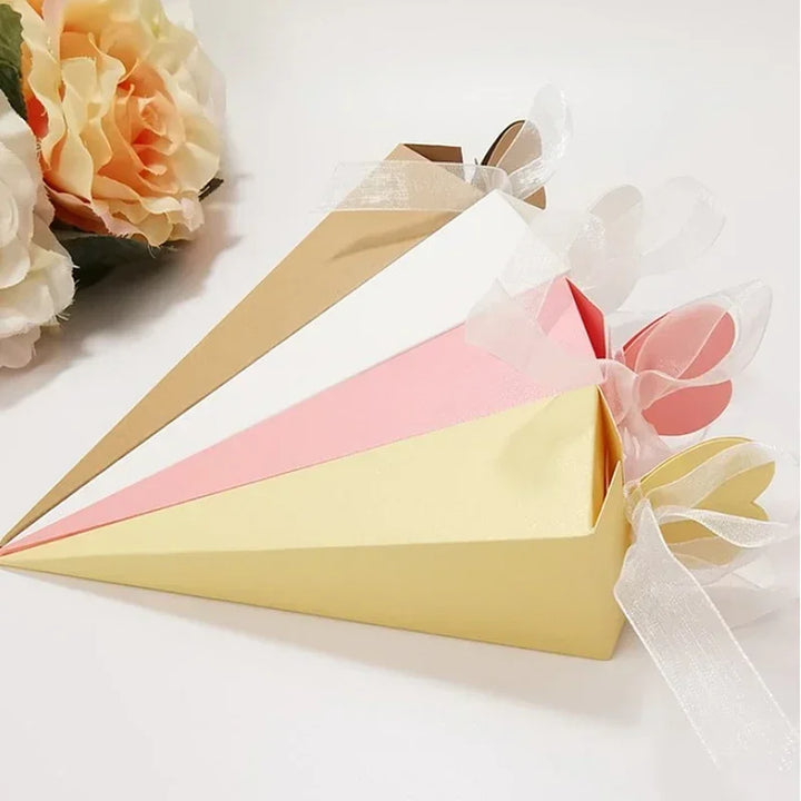 Ice Cream Cone Candy Box – Wedding & Party Favor (20/50/100pcs)