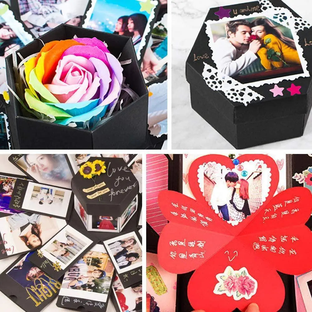 DIY Explosion Photo Album Box – Anniversary & Valentine's Gift