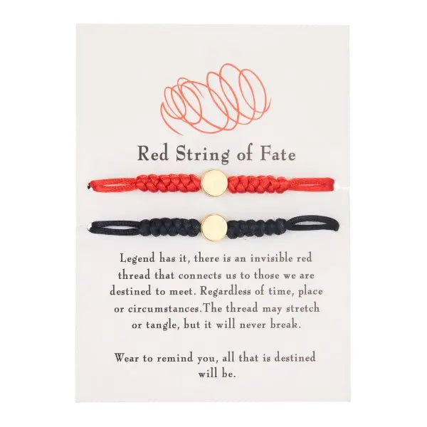 Lucky Red Heart Bracelets – Adjustable Couple Jewelry